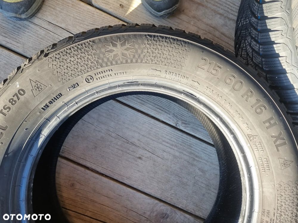 Opony CONTINENTAL WINTER CONTACT TS870 215/60R16 99H 2025r,4x8mm jak nowe - 13