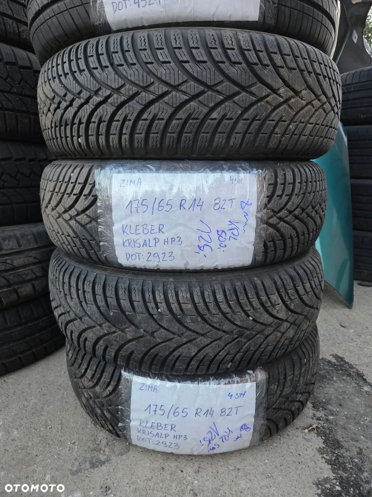 4szt kpl ZIMA Używane OPONY KLEBER KRISALP HP3 175/65 R14 82T dot.2923