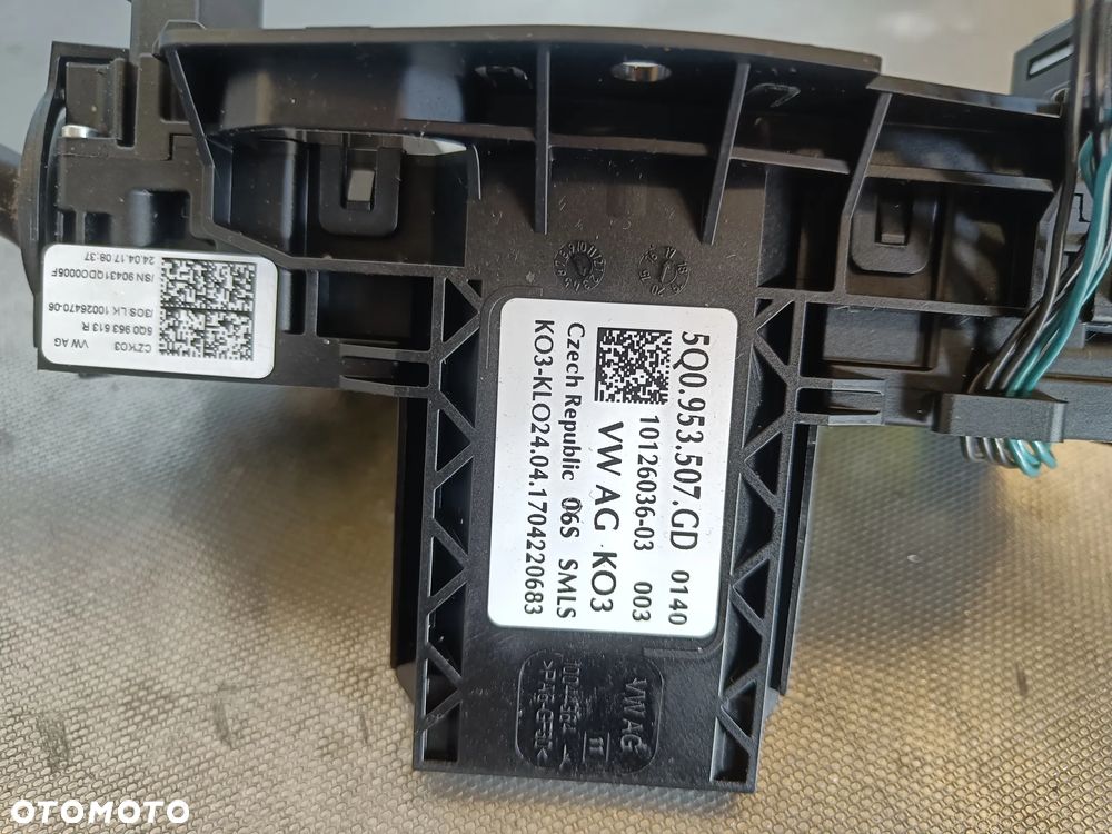 Przełącznik zespolony Skoda Octavia 3 Seat Leon VW Golf 7 VII przełącznik tempomatu 5Q0953507GD - 5