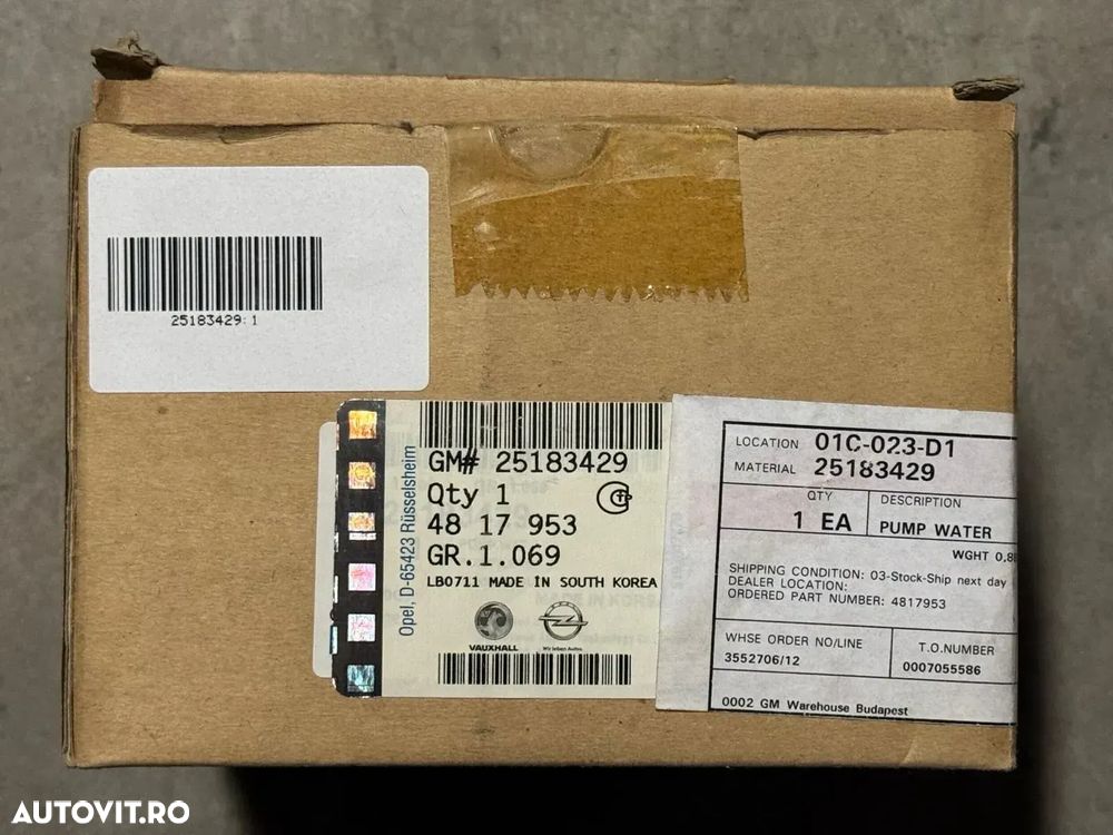 25183429 | Pompa Apa OEM | Opel Antara - 1