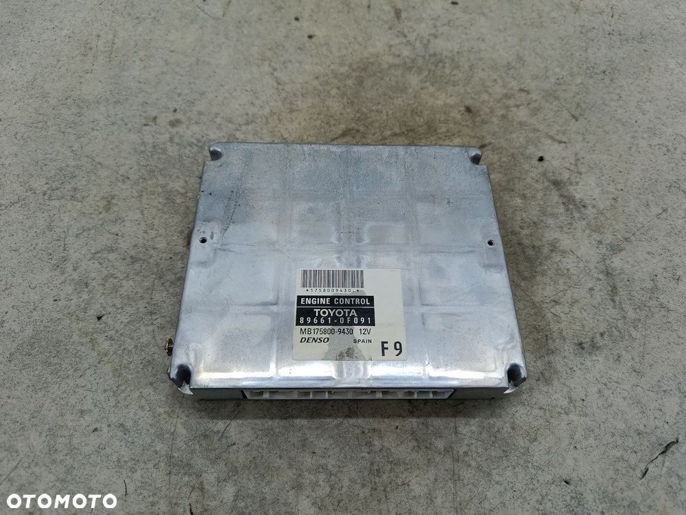 KOMPUTER, STEROWNIK TOYOTA COROLLA VERSO II 89661-0F091 MB175800-9430 DENSO - 1