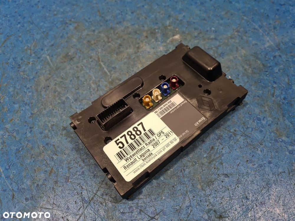 RENAULT LAGUNA III WYŚWIETLACZ RADIA / GPS 259154618R - 5