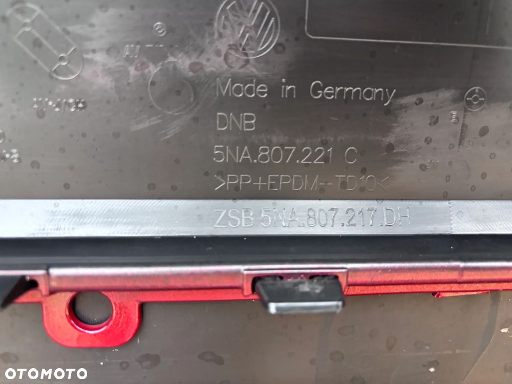 Vw Tiguan II Lift Zderzak Przedni Bordowy Chrom Kratka Zderzaka Dół Zderzaka Kompletny 5NA853665F 5NA807221C 5NA805903H 5NA805901 Pod Czujniki Parkowania - 16