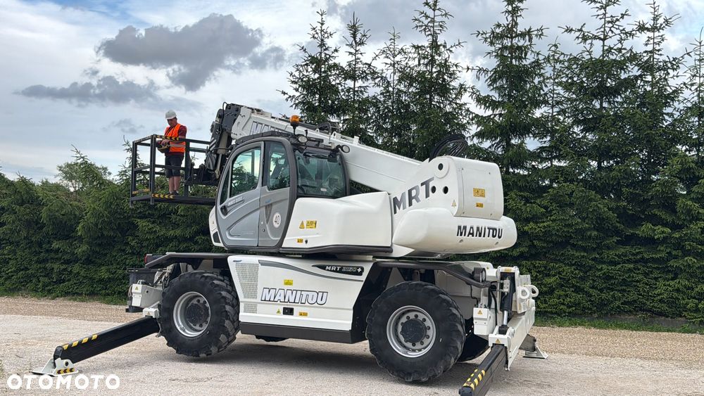 Manitou Ładowarka teleskopowa Manitou Mrt 2150 + Privilage Roto obrotowa 360 Pilot sterowanie radiowe Kosz Widły 2016/17 1840 2550 2540 silnik Mercedes 2150+ Merlo - 11