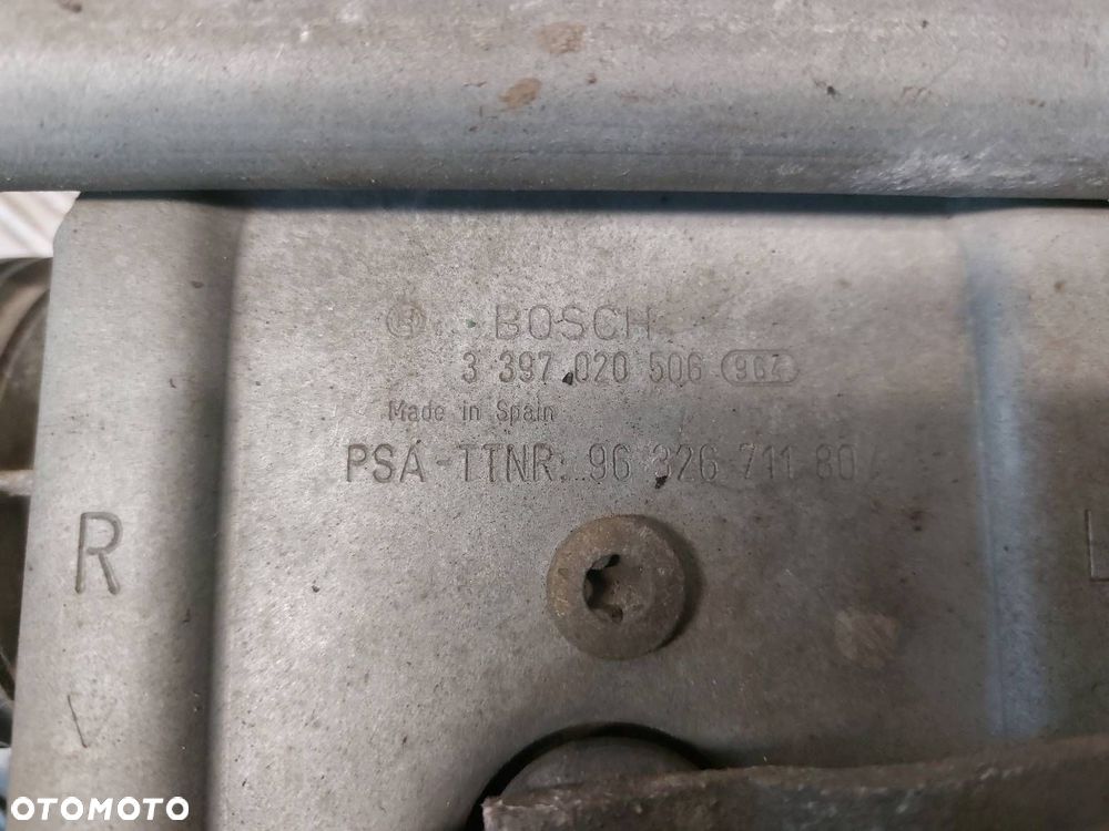 MECHANIZM WYCIERACZEK + SILNICZEK PRZÓD CITROEN C5 I 9632671180 - 2