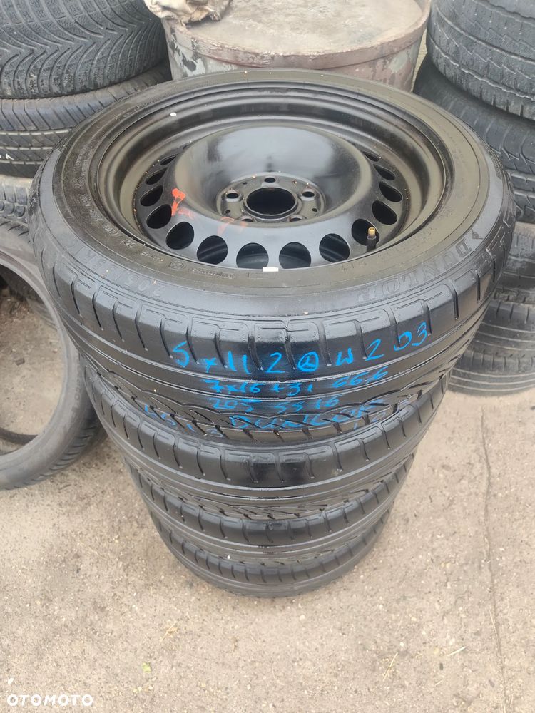 5x112 Felgi Stalowe Stal 16 Mercedes Koła Letnie Lato A KLASA W169 B W245 W246 W124 W201 190 C W202 W203 CLK W208 W209 W124 E W210 4,5mm Legnica ALU-RAD SEAT SKODA VW AUDI 205/55 - 2