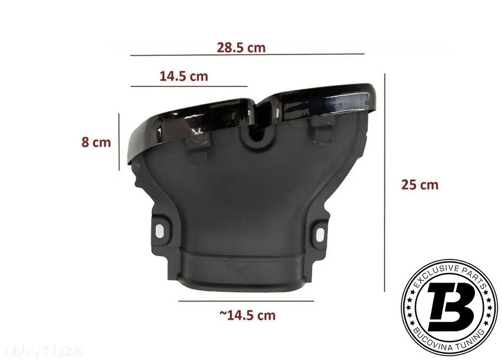 Difuzor Bara Spate cu Ornamente compatibil cu Mercedes E Class W213 E63 Design - 12