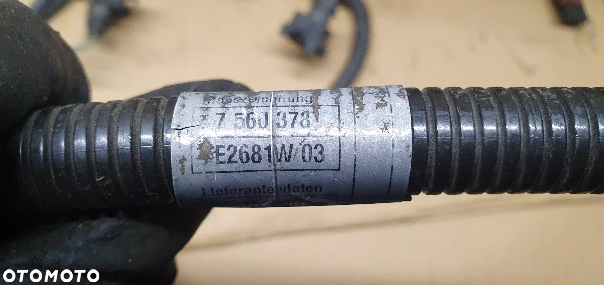Wiązka instalacja silnika BMW E60 2.5 D 7560378 7560377 - 15