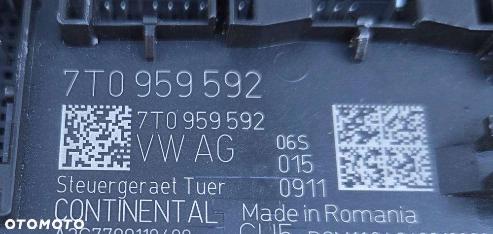 volkswagen multivan transporterm t7 sterownik moduł drzwi 7t0959592 - 2