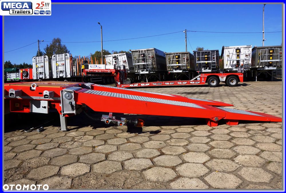 Mega Nisko-podłogowa 3 osie, 18,60 m dł., ZAGŁEBIENIA NA KOŁA pod maszyny leśne i budowlane !!! - 40