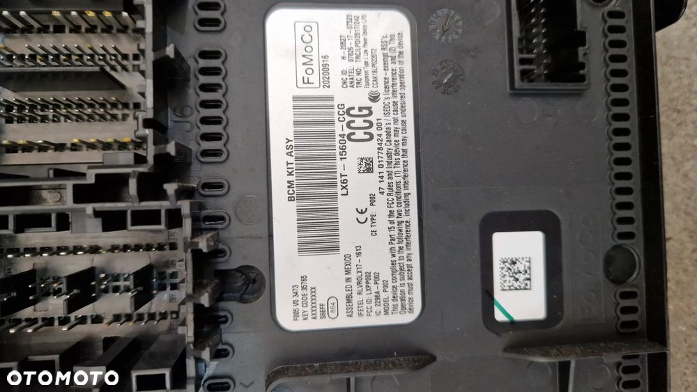 Ford Escape IV moduł BCM 2020 2.5 hybryda - 2