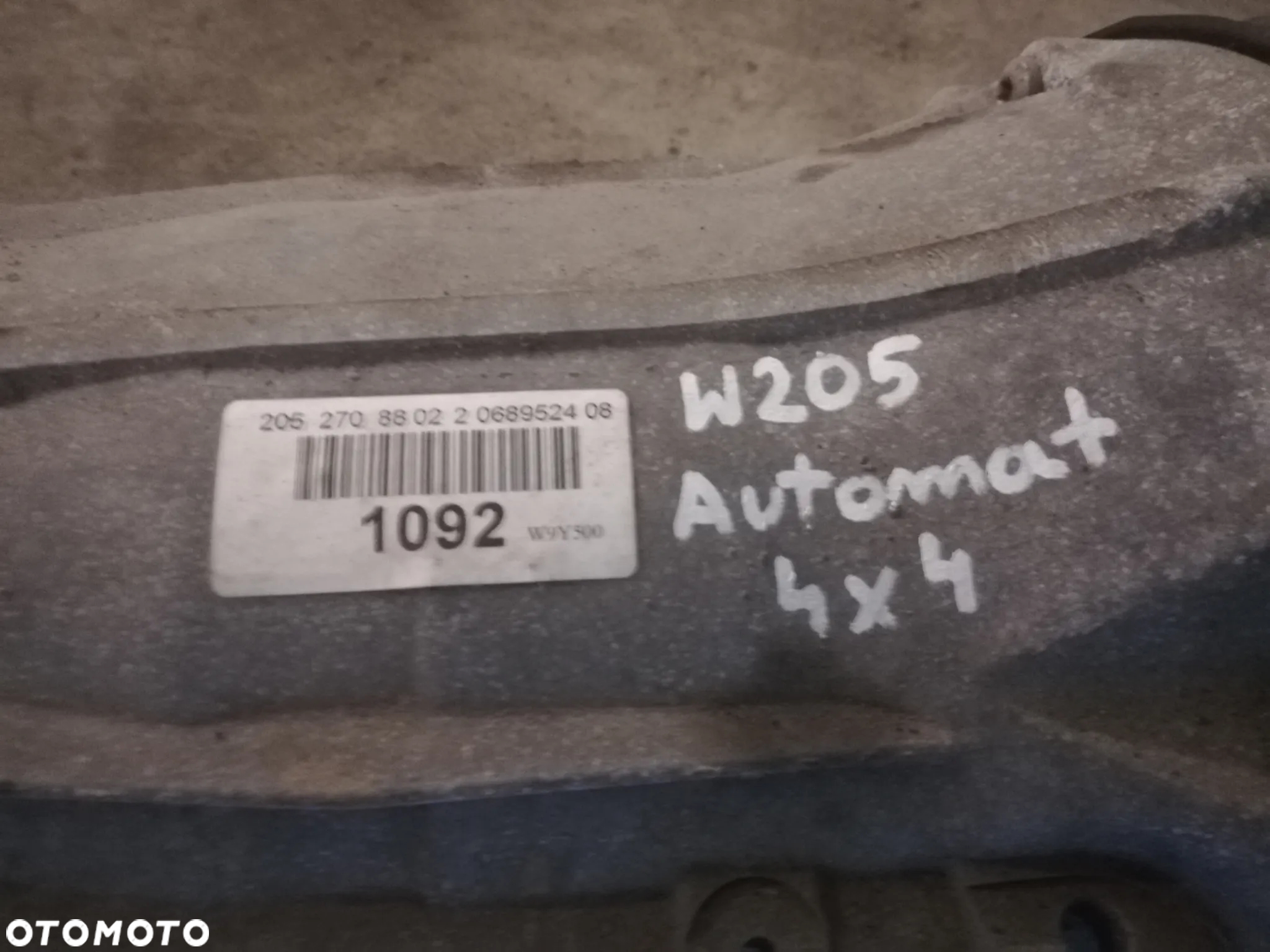 skrzynia biegów kompletna 7250482 MERCEDES W205 2.2cdi 4x4 4Matic - 2
