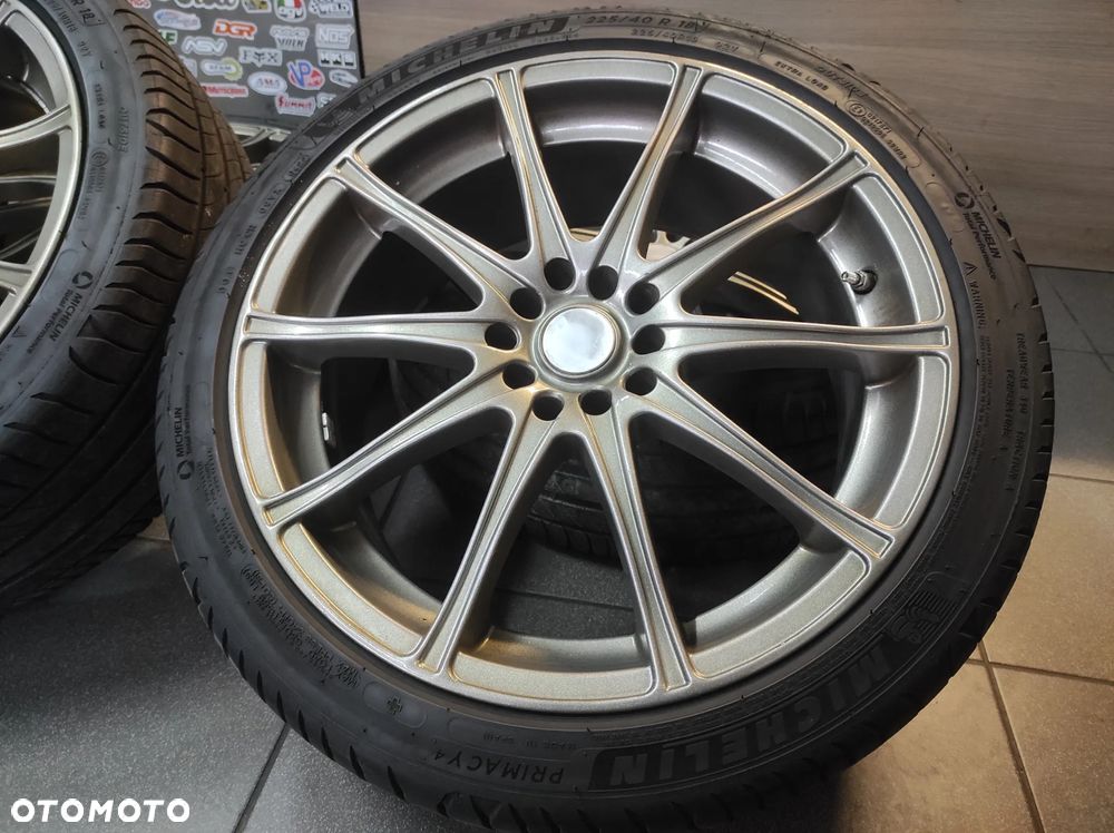 FELGI OPONY KOŁA ALUFELGI 5X100 5X112 7.5J R18 ET45 225/40/R18 2022ROK LATO MICHELIN KOMPLET VW AUDI SEAT SKODA WYSYŁKA !!!! - 4