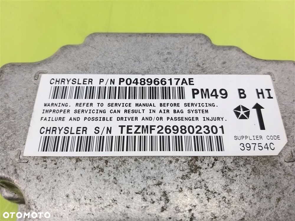 SENSOR MODUŁ AIRBAG AIR BAG DODGE CALIBER 07-12 R P04896617AE - 3