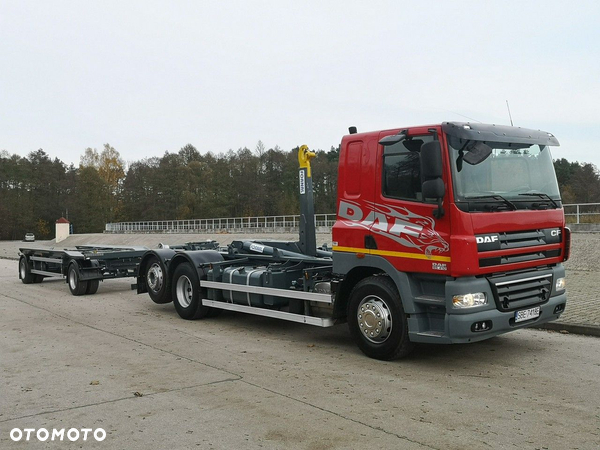 DAF CF 410 HAKOWIEC 6x2 + Przyczepa HUEFFERMANN Stan Idealny!