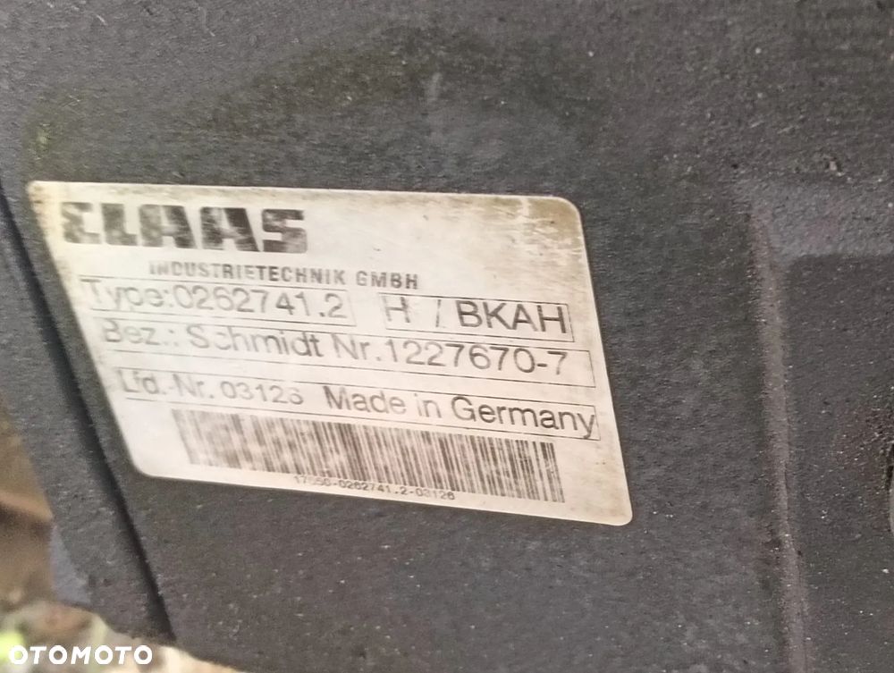 MOST TYŁ SKRĘTNY CLAAS 0262741.2 SCHMIDT 1227670-7 zamiatarka schmidt swingo 200 CS 256 - 2018 rok - 2