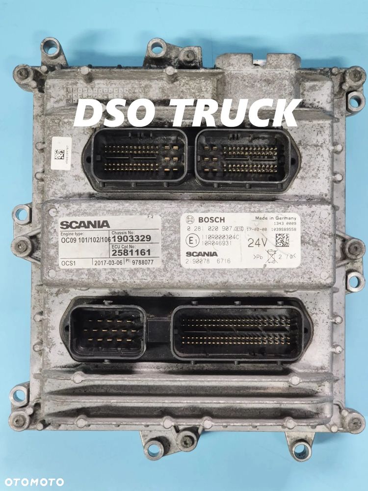 STEROWNIK SILNIKA SCANIA OCS1 2190078 BOSCH 0281020907 ECU 2581161 1903329 - 1