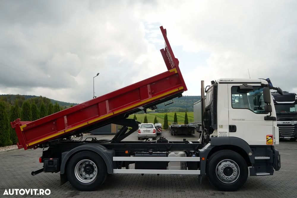 MAN TGM 15.290 / 4X2 / HYDROBRAD / BORDMATIC / UȘĂ CU CLAPETĂ / 3 LOCURI - 7