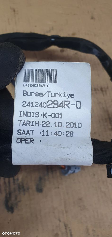 Wiązka instalacja drzwi prawy przód Renault Clio III 241240294R - 6