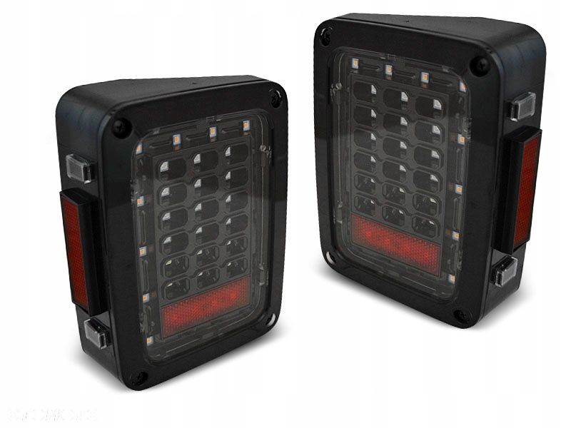 Lampy tyl kpl Full Led Diody Diodowe Tuning Smoke Jeep Wrangler JK 2006-18 - 2