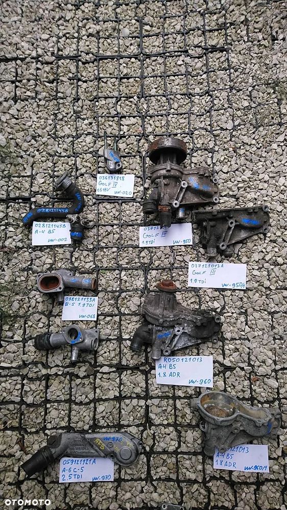 VOLKSWAGEN AUDI SEAT SKODA TERMOSTAT KRÓCIEC WODNY POMPA WODY - 19