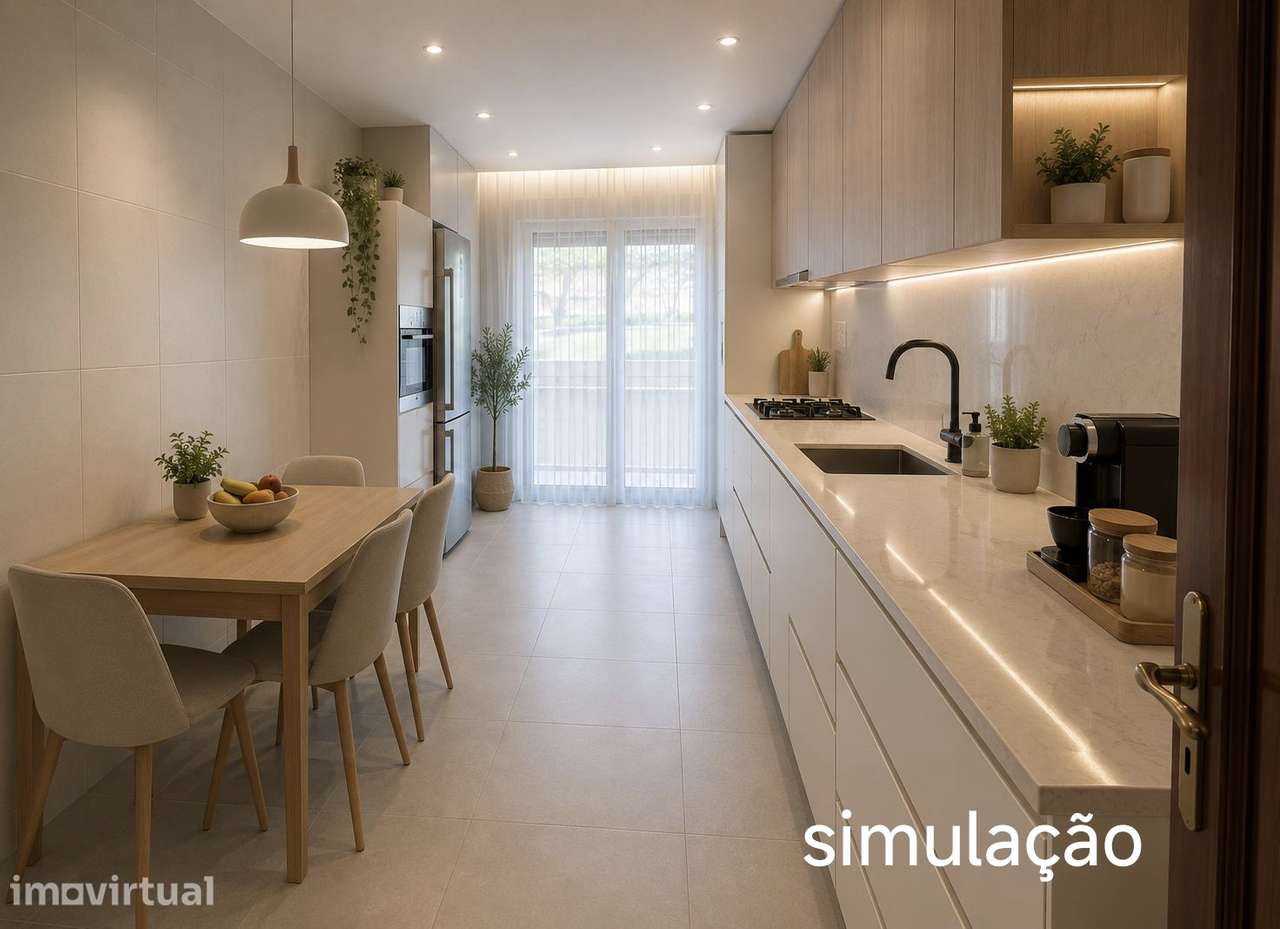 1234_01 Apartamento T2 para venda em Árvore - Vila do Conde - Grande imagem: 2/8