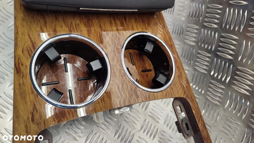 VW PHAETON LIFT 12R TUNEL ŚRODKOWY DREWNO PODLOKIETNIK SKORA CUPHOLDER 3D0863243 P - 5