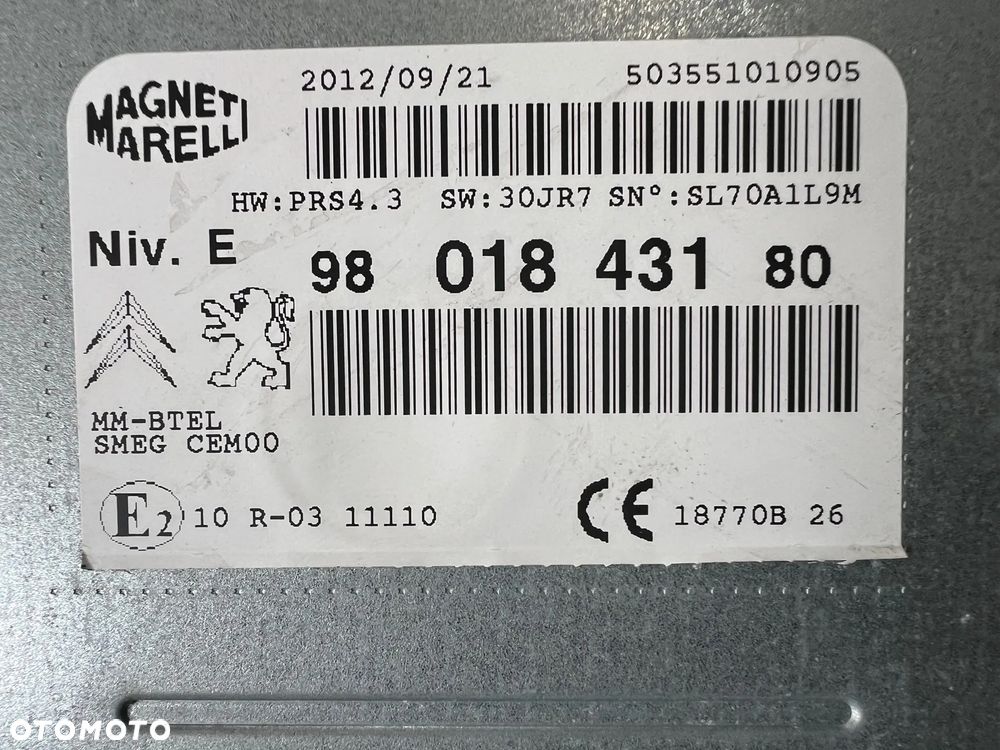 RADIO NAWIGACJA PEUGEOT 208 I 9801843180 - 3