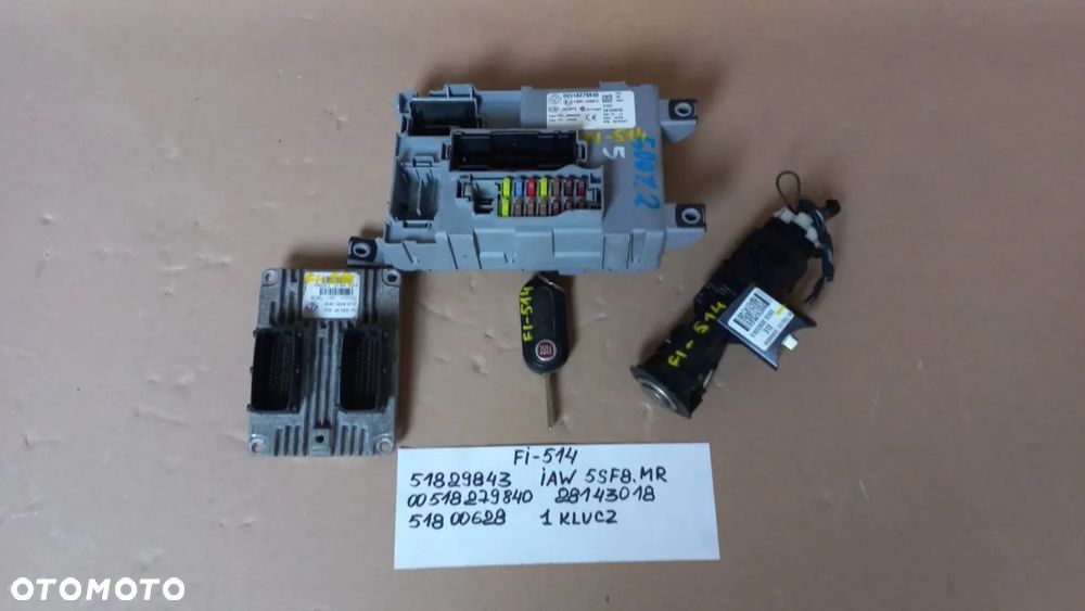 FIAT ALFA ROMEO KOMPUTER SILNIKA KOMPUTER SKRZYNI BIEGÓW ZESTAW STARTOWY - 11