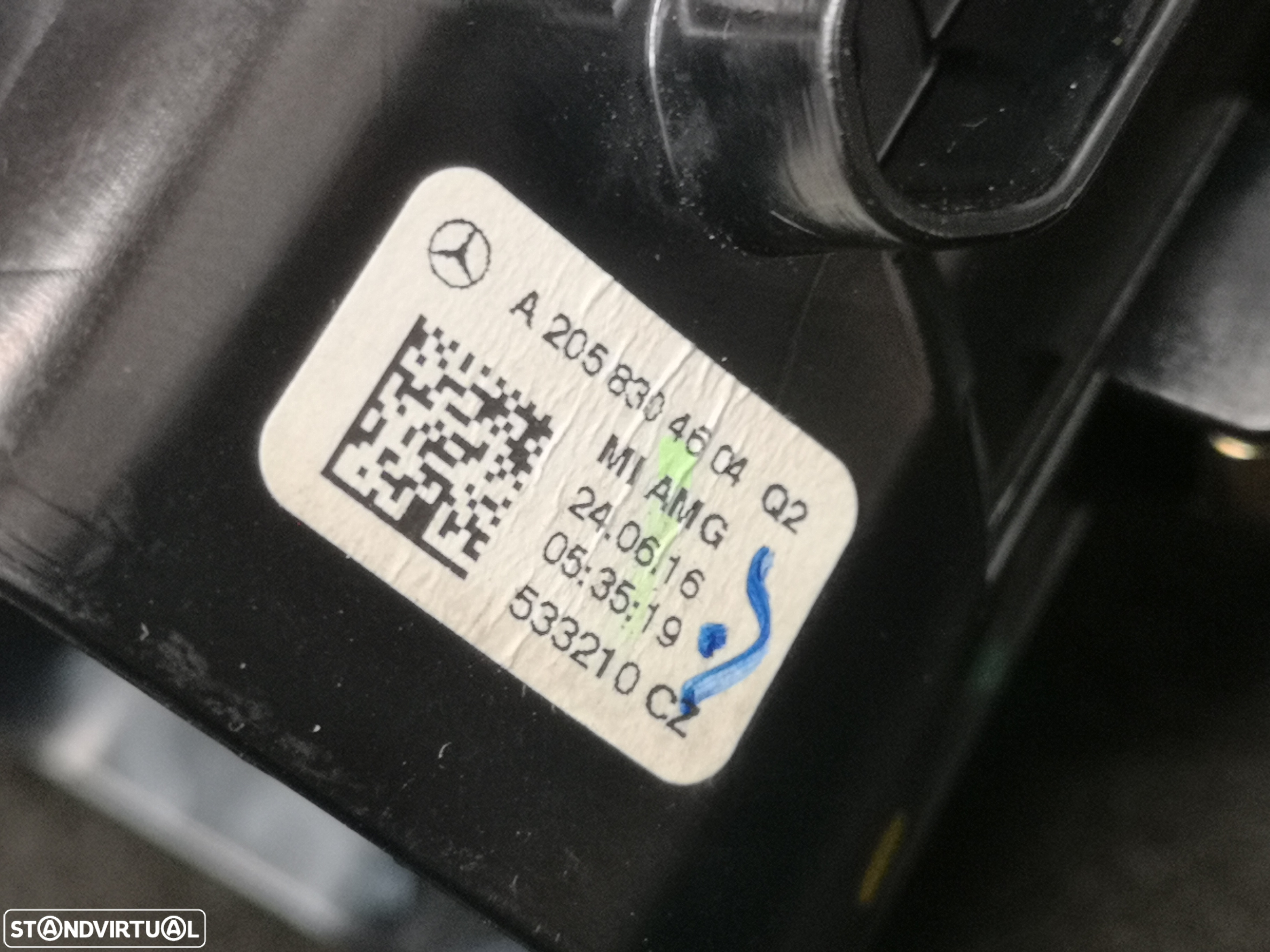 Grelha de sofagem central Originais Mercedes class c w205 2014+ - 7