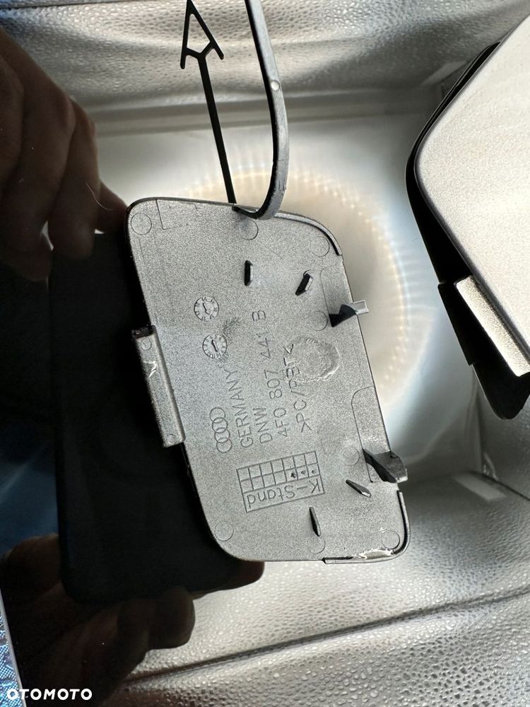 ZAŚLEPKA HAK / HOL PRZÓD A6 C6 S6 ALLROAD FACE-LIFT CZARNY LZ9Y 4F0807441B - 14