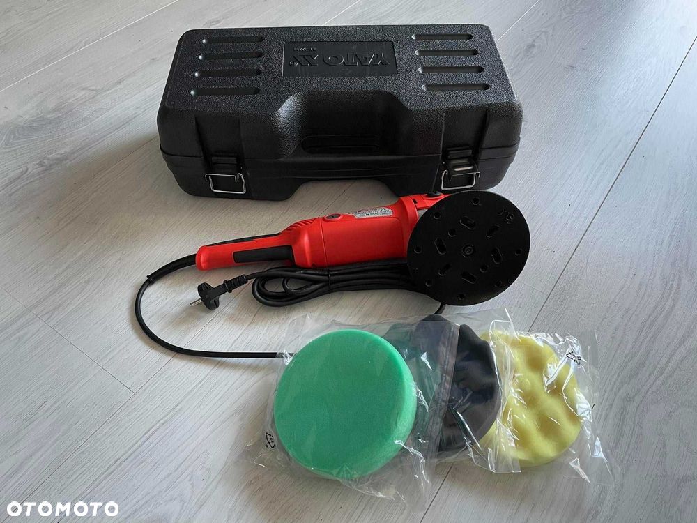 POLERKA Samochodowa Mimośrodowa + 3 GĄBKI YATO Nowa - 1