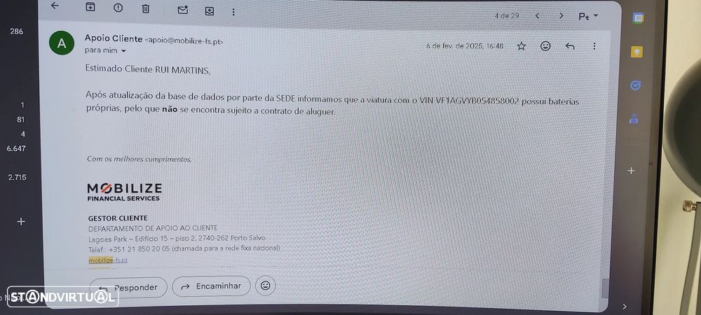 Renault Zoe (c/ Bateria) 22 kwh Life - 45