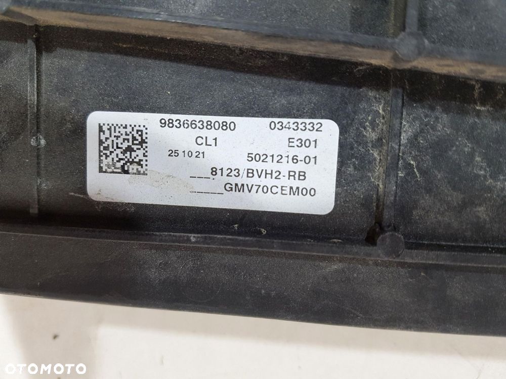 PEUGEOT 308 II 2 T9 3008 5008 WENTYLATOR CHŁODNICY OBUDOWA 9836638080 ORYG - 3