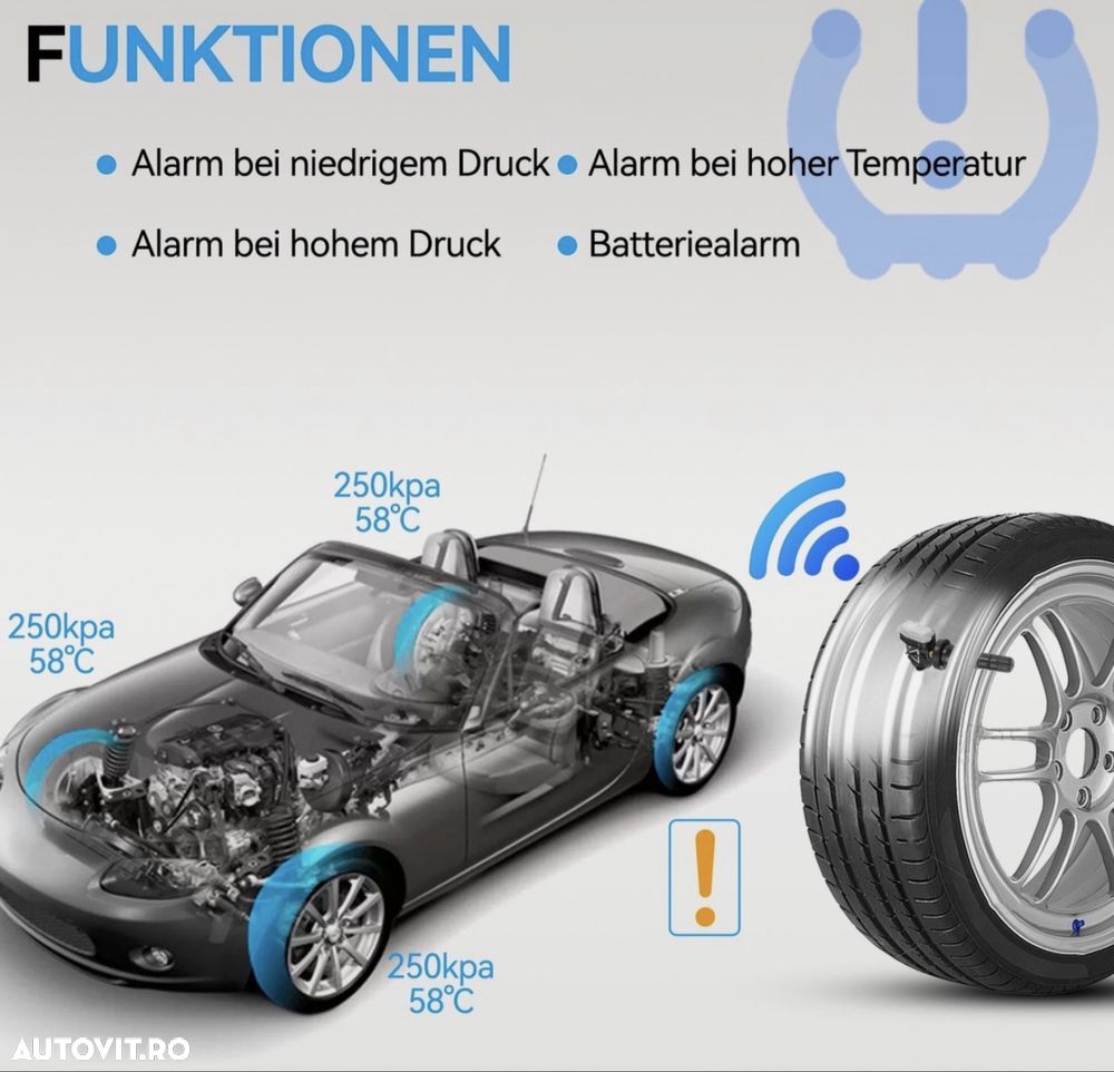 Set Senzori Presiune Roti Anvelope Jante Mercedes E Class W213 CLS GLE - 3