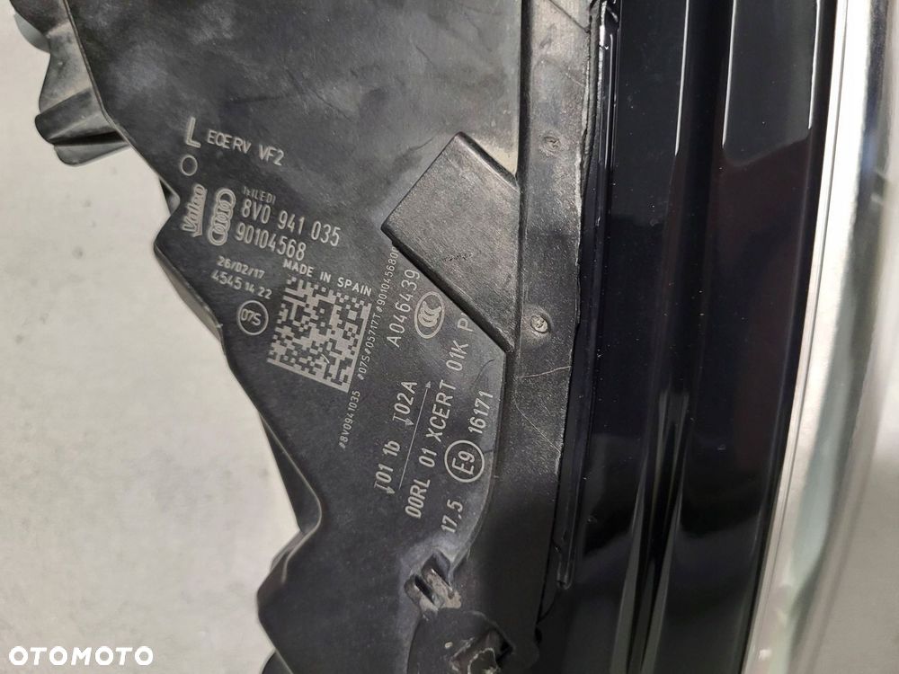 audi a3 8v lift matrix led lampa lewy przód 8v0941035 - 5