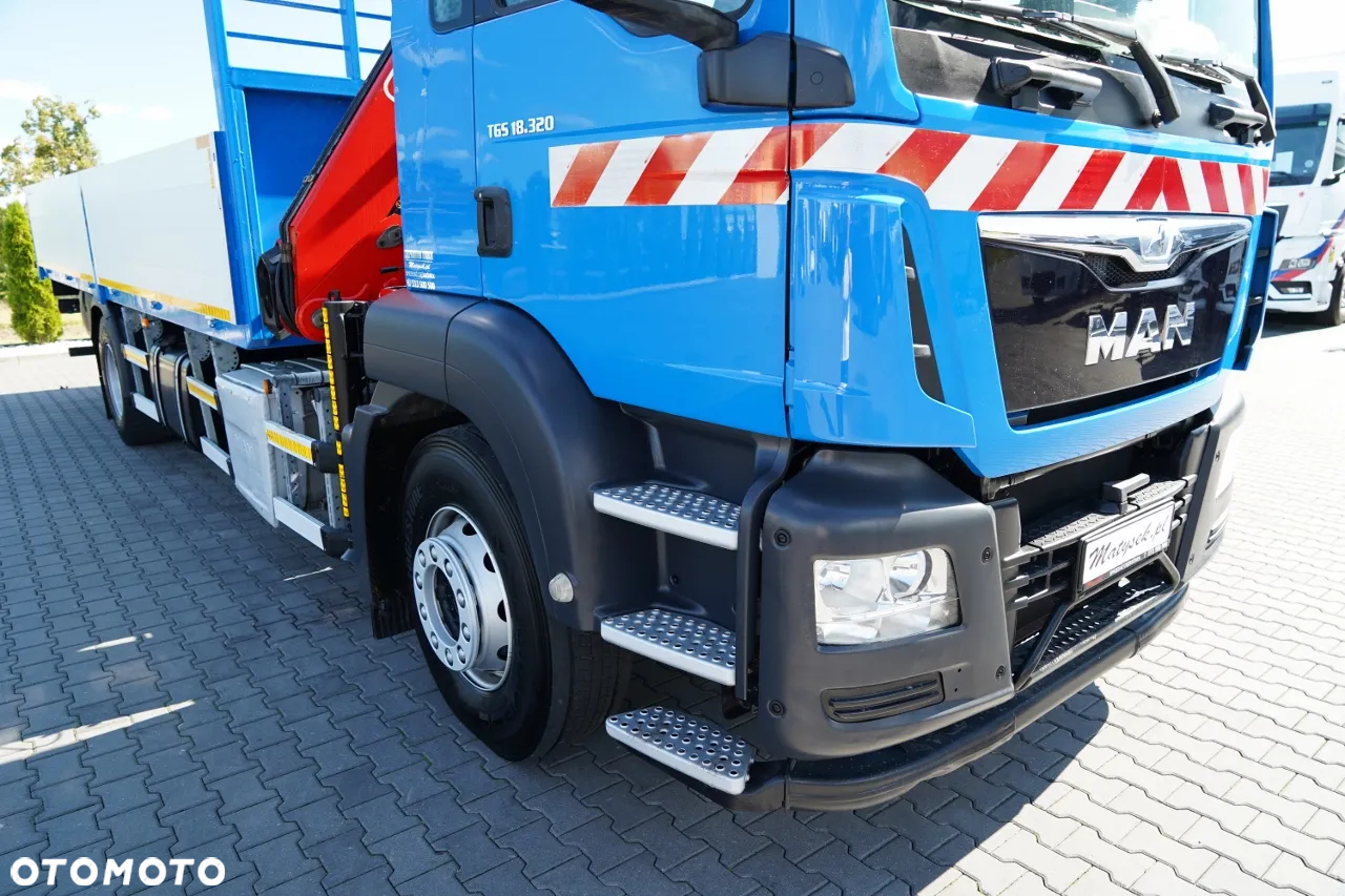MAN TGS 18.320 / 4x2 / BURTOWY - 6,8 M + HDS FASSI F135 / wysów : 8 m / MOCNA PODŁOGA / STEROWANIE RADIOWE / ROTATOR / SPROWADZONY - 13