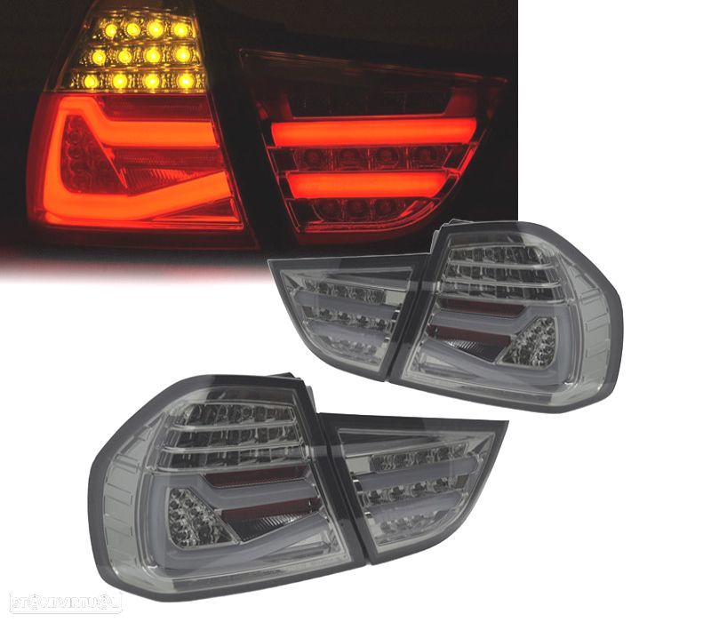 FAROLINS BMW E90 08-12 LED FUMADOS - 1