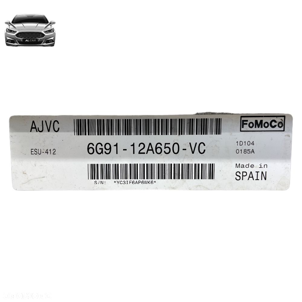 STEROWNIK SILNIKA 2.0 BENZYNA EURO 4 FORD MONDEO MK4 6G91-12A650-VC - 3