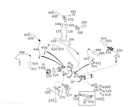MERCEDES SPRINTER 906 Uchwyt wydechu wspornik - 5