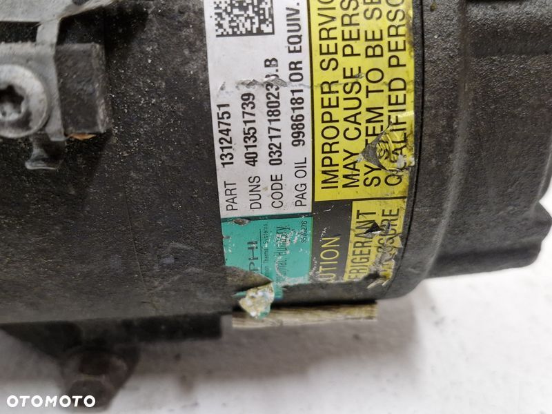 OPEL ASTRA H 1.7 D SPRĘŻARKA KOMPRESOR KLIMATYZACJI 13124751 - 5