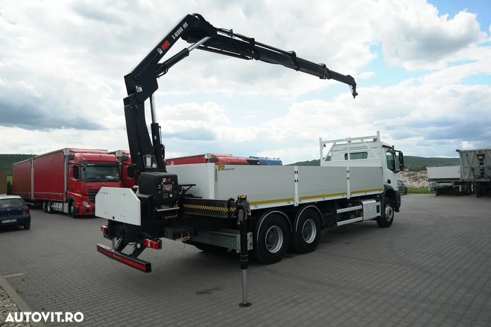 Mercedes-Benz AROCS 2636 / 6x4 / 7.6 M LIVRARE + HIAB 188 B-3 HDS / PODEA RESISTENTĂ / RADIOCOMANDĂ / ROTATOARE / EURO 6 - 5