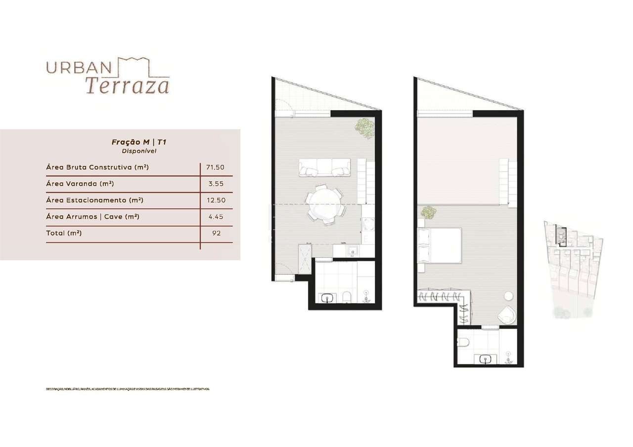 Apartamento T2 com Mezanino e Varanda no Urban Terraza - Grande imagem: 5/13