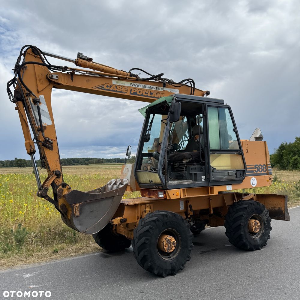 Case Poclain 588 14 ton koparka obrotówka kołowa - 2