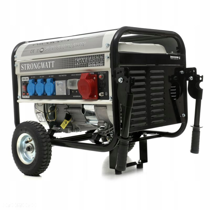 AGREGAT PRĄDOTWÓRCZY GENERATOR PRĄDU 2500W 12/230/380V NA KÓLKACH KRAFDELE - 10