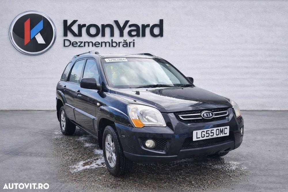 Bara fata Kia Sportage II 2006 - 2010 NEGRU (947) Benzina model fara spalatoare far - 4