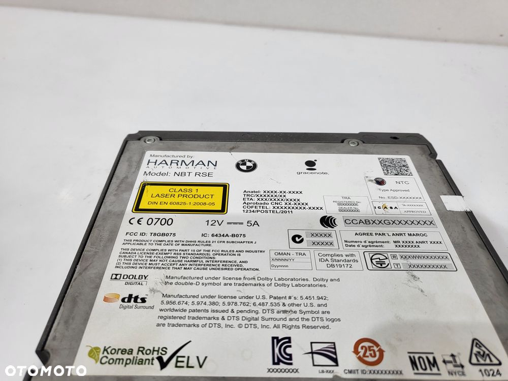 BMW F10 F11 F07 ODTWARZACZ AUDI DVD 9327325 - 4