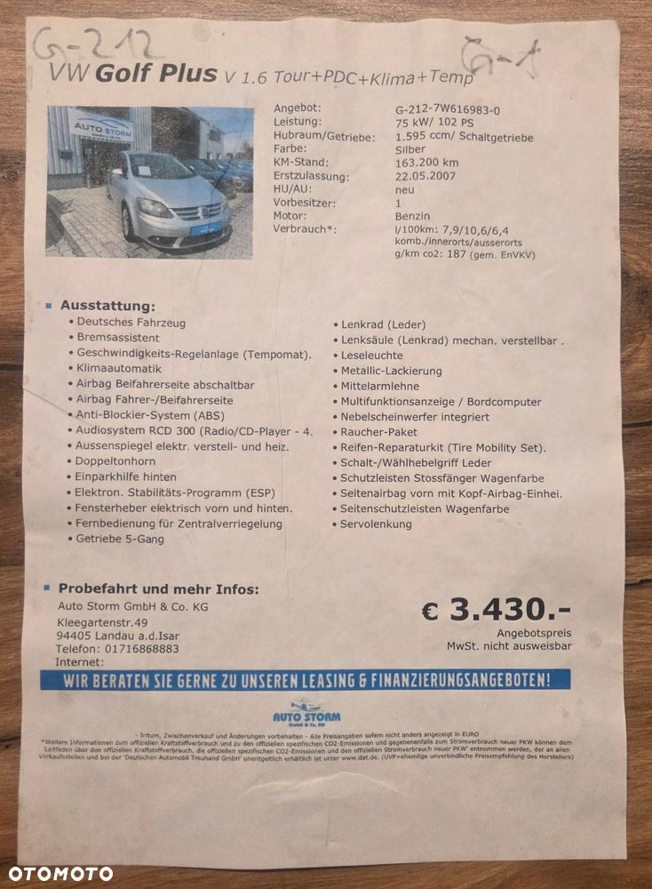 Volkswagen Golf Plus 1.6 Team - 30
