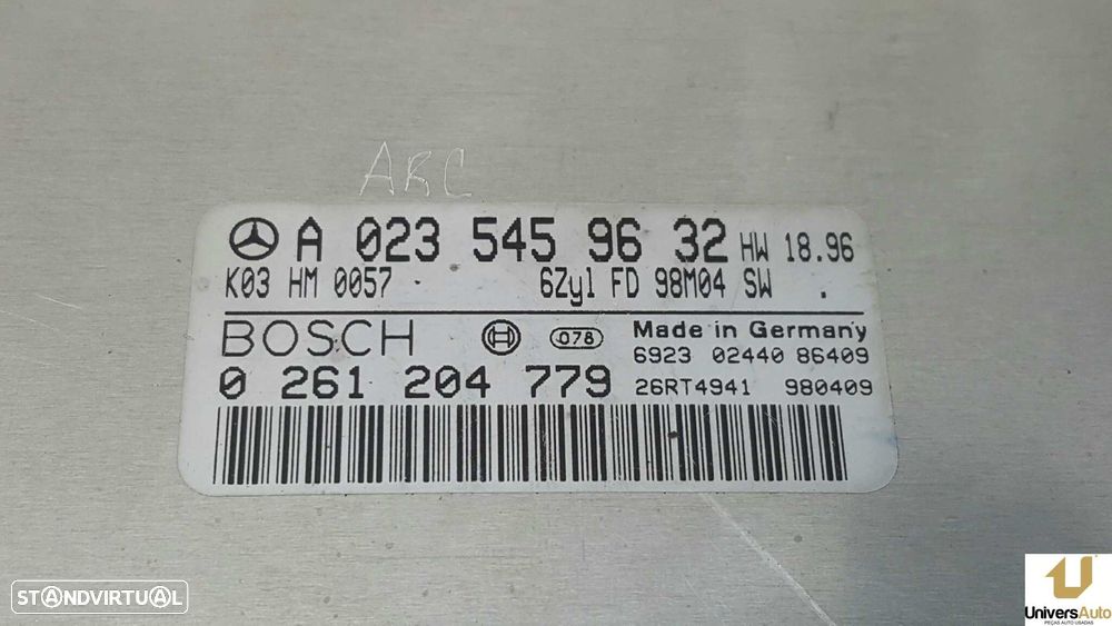 CENTRALINA DO MOTOR UCE MERCEDES CLASE CLK (W208) COUPE 320 (208.365) - 5