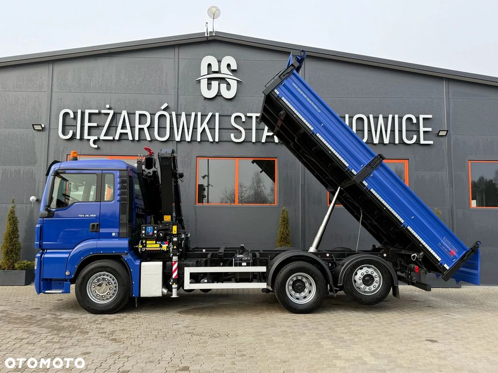 MAN TGM TGS TGX 26.360 // E5 // 6x2 6x4 // WYWROTKA 3-S // HMF 1420 K2 // kipper, krane, crane, żuraw, dźwig, wywrot - 26